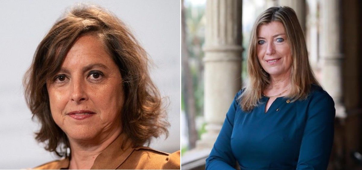 De izquierda a derecha, Catalina García y Patricia Gómez, consejeras de Sanidad de Andalucía y Baleares, respectivamente. (Foto. ConSalud.es)
