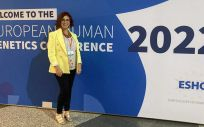 La Dra. Mariela Larrandaburu en la reunión de la Sociedad Europea de Genética Humana (Foto. RELAGH)