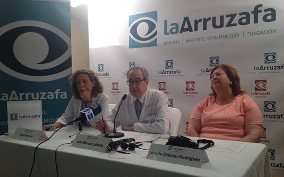 De izq. a drcha.: Alicia Navarro, Juan Manuel Laborda y Josefa Jiménez