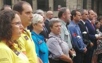 Homenaje sanitario a las víctimas de los atentados de Barcelona