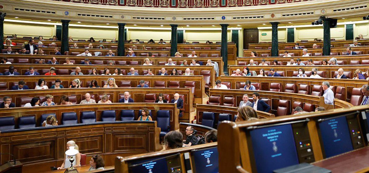 Pleno del Congreso de los Diputados durante la sesión parlamentaria (Foto: Congreso)