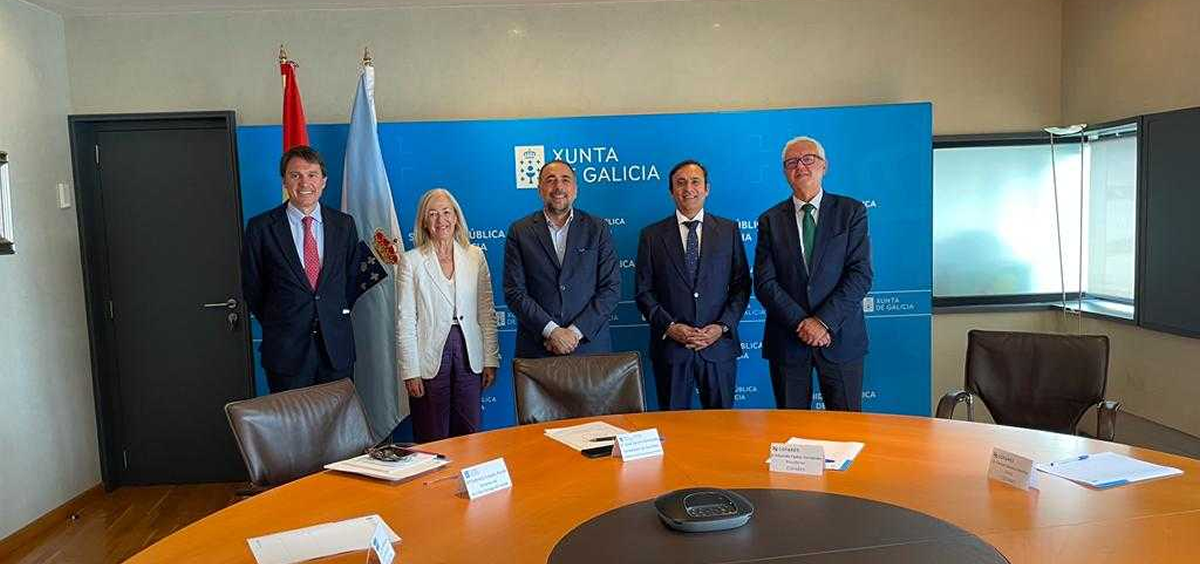 Eduardo Pastor (Cofares) y Julio García Comesaña (Sanidad de Galicia) se han reunido este miércoles (Foto. Cofares)