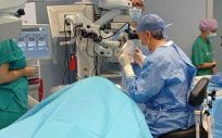 Inicio de una operación de cataratas en el Hospital Nuestra Señora de Gracia (Foto: Aragón)