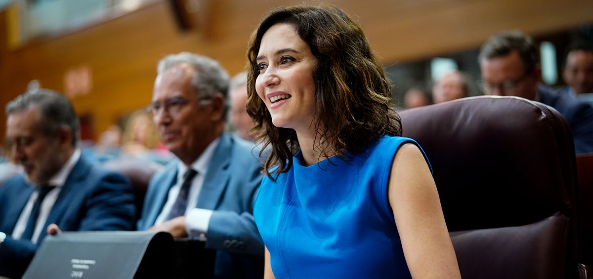 Isabel Díaz Ayuso, presidenta de la Comunidad de Madrid, durante el Debate sobre el Estado de la Región (Foto: CAM)