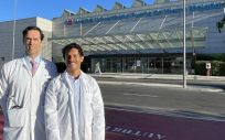 El doctor Pablo García Pavía y el doctor Luis Escobar autores de la investigación sobre miocardiopatía dilatada (Foto. CNIC)