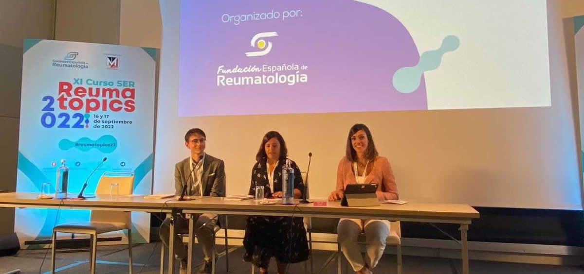 Dres. Diego Benavent, Isabel Castrejón y Vanesa Calvo, coordinadores del XI Curso SER Reumatopics (Foto. SER)