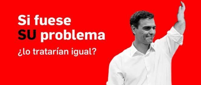 Avite usa la imagen de Pedro Sánchez en su campaña para concienciar a la clase política (Foto: Avite)