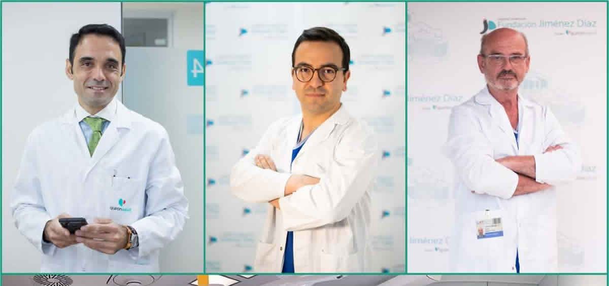 El Dr. Ramiro Cabello, Dr. Miguel León y Dr. Ignacio Muguruza (Foto: FJD)