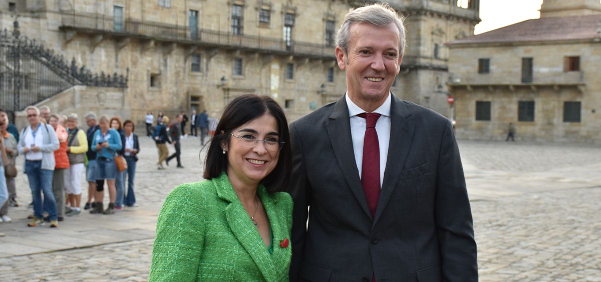Carolina Darias, ministra de Sanidad, y Alfonso Rueda, presidente de la Xunta de Galicia (Foto: M. Sanidad)