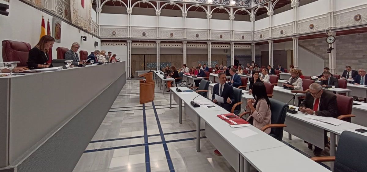Sesión plenaria en la Asamblea Regional de Murcia (Foto. ARM)