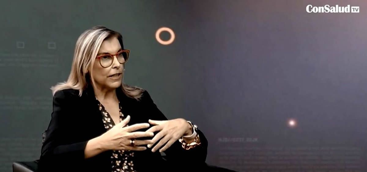 La doctora Natalia Carballo, en el plató de ConSalud TV