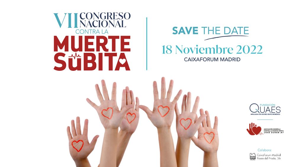 Cartel de la séptima edición del Congreso contra la Muerte Súbita (Foto. Fundación QUAES)