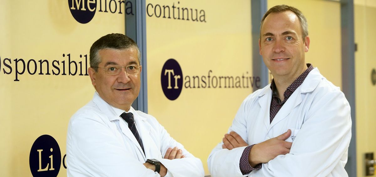 Los investigadores Rafael López y Ángel Díaz Lagares (Fuente. CIBER)