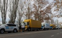 Convoy humanitario con suministros básicos con destino a la ciudad de Kherson (Foto. Naciones Unidas)