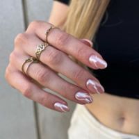 Glazed nail art