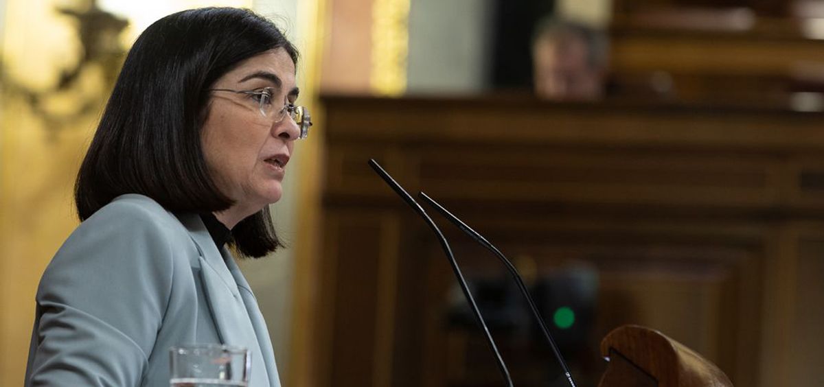 Carolina Darias, ministra de Sanidad, interviene en el Congreso de los Diputados (Foto: Congreso)