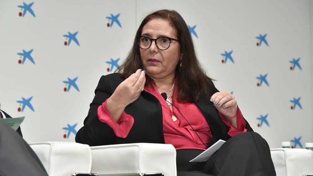 Manuela García Romero, durante su intervención (Foto. Miguel Ángel Escobar)