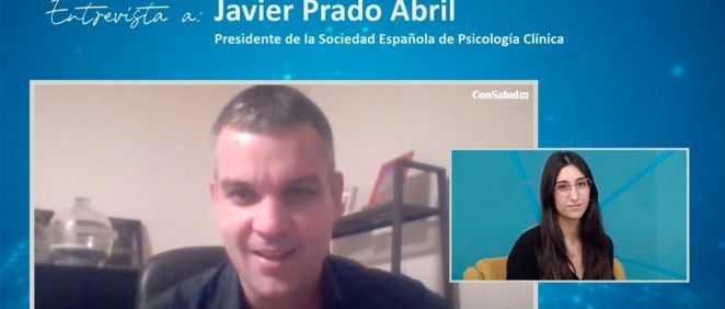 Entrevista a Javier Prado Abril, presidente de la Sociedad Española de Psicología Clínica. (Foto. ConSalud TV)