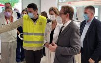 Miguel Mínguez visita las obras del nuevo edificio que acogerá el Hospital de Día Oncológico (Foto: Comunidad Valenciana)