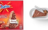 Tarta helada de chocolate y almendras de la marca Daim, comercializada en Ikea. (Foto. Ikea)