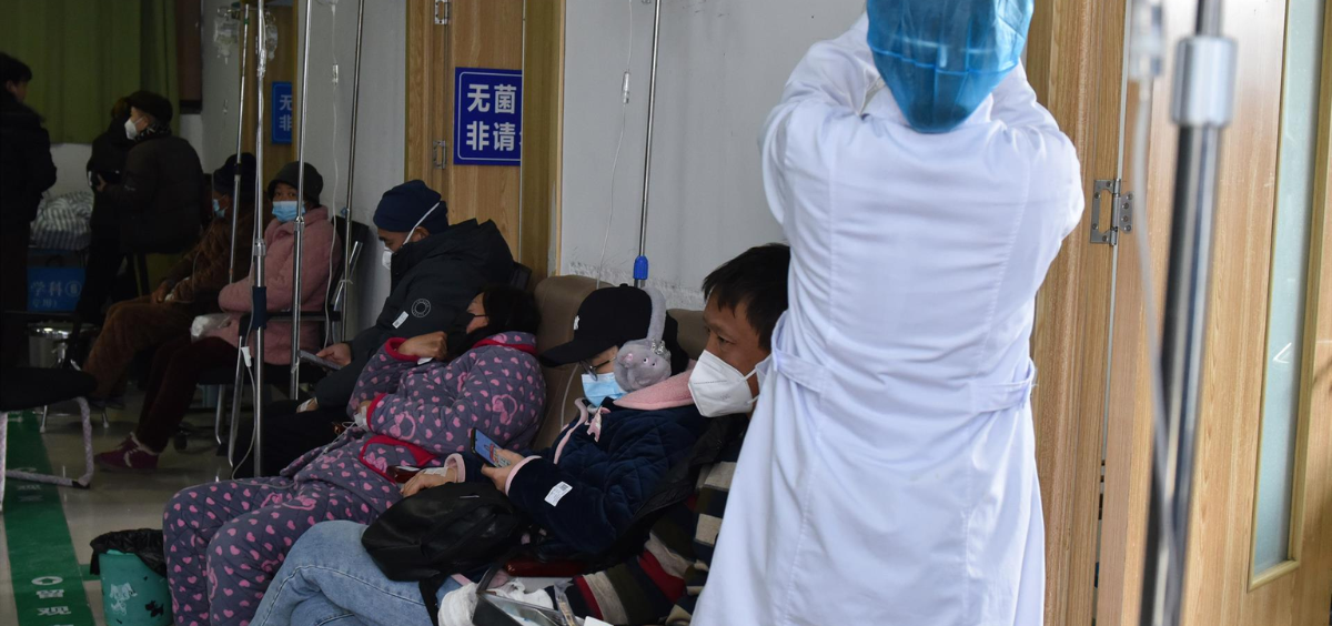 Centro sanitario chino afectado por el aumento de infecciones por Covid-19. (Foto: EP)