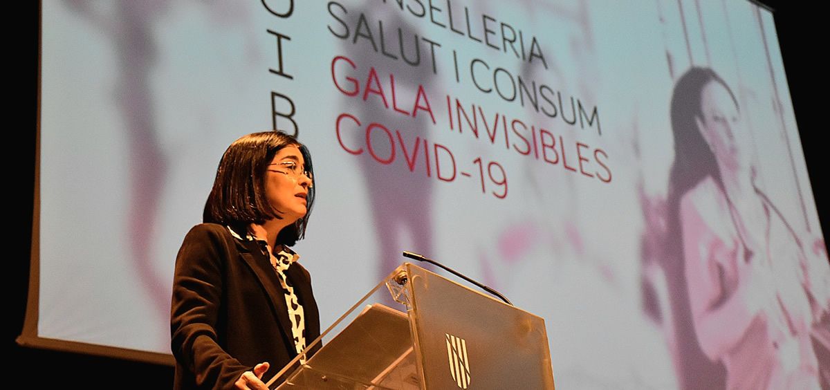 Carolina Darias en la gala de los invisibles de la Covid (Foto: Ministerio de Sanidad)