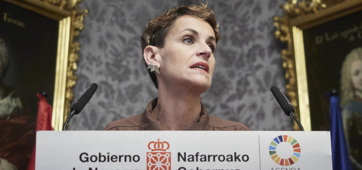 María Chivite, presidenta de Navarra, elimina la exclusividad para el personal médico navarro. (Foto: EP)