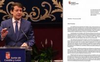 Alfonso Fernández Mañueco envía una carta a Pedro Sánchez