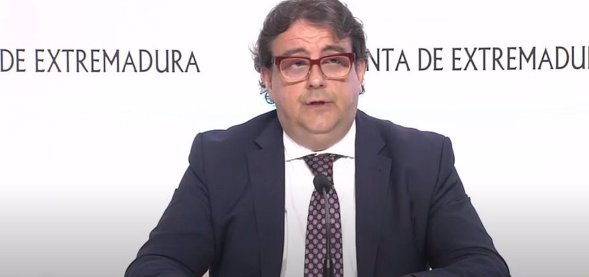 José María Vergeles, consejero de Sanidad y Servicios Sociales de Extremadura. (Foto: EP)