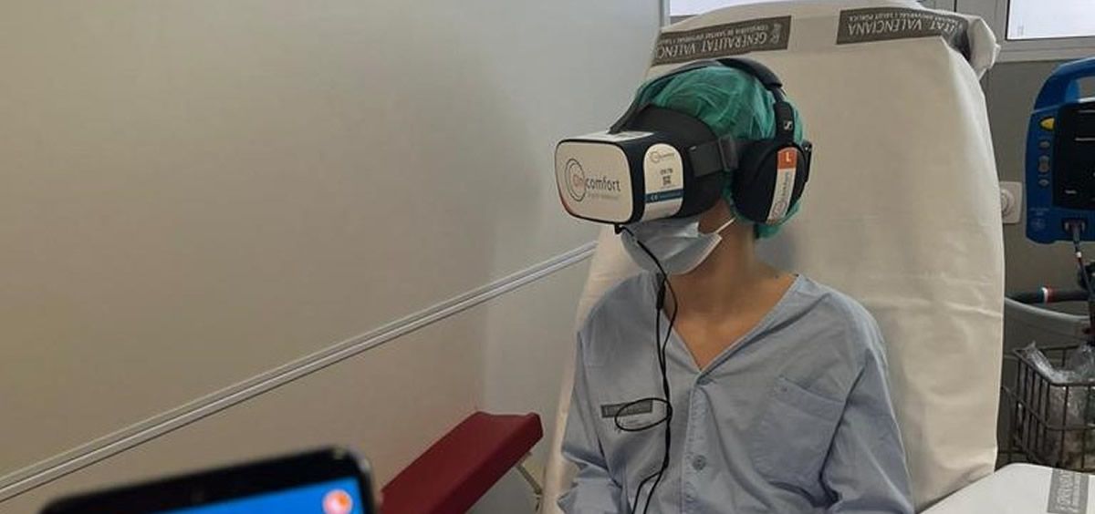 Gafas de realidad virtual en el Hospital Clínico de Valencia para niños (Foto: GVA )