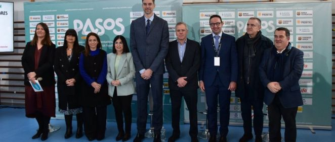 Pau Gasol y la ministra de Sanidad, Carolina Darias, presentan el Estudio PASOS, realizado por la Gasol Foundation. (Foto. Ministerio de Sanidad)