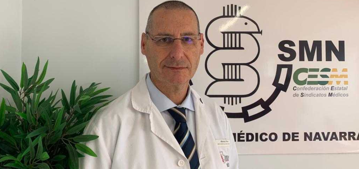 Alberto Pérez, secretario general del Sindicato Médico de Navarra. (Foto: SMN)