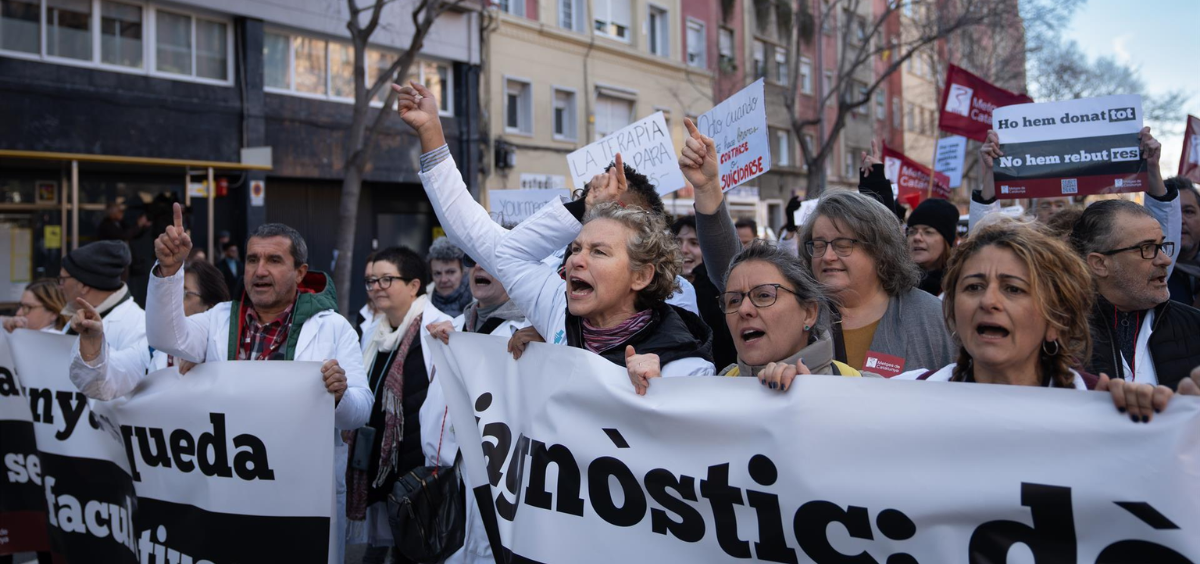 Jornada de huelga convocada por Metges de Cataluña. (Foto: EP)