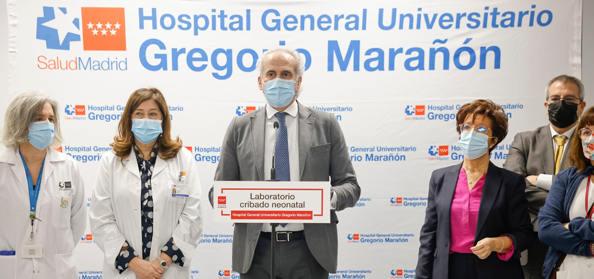 Escudero inaugura el Laboratorio de Cribado Neonatal en el Hospital Gregorio Marañón (Foto: CAM)