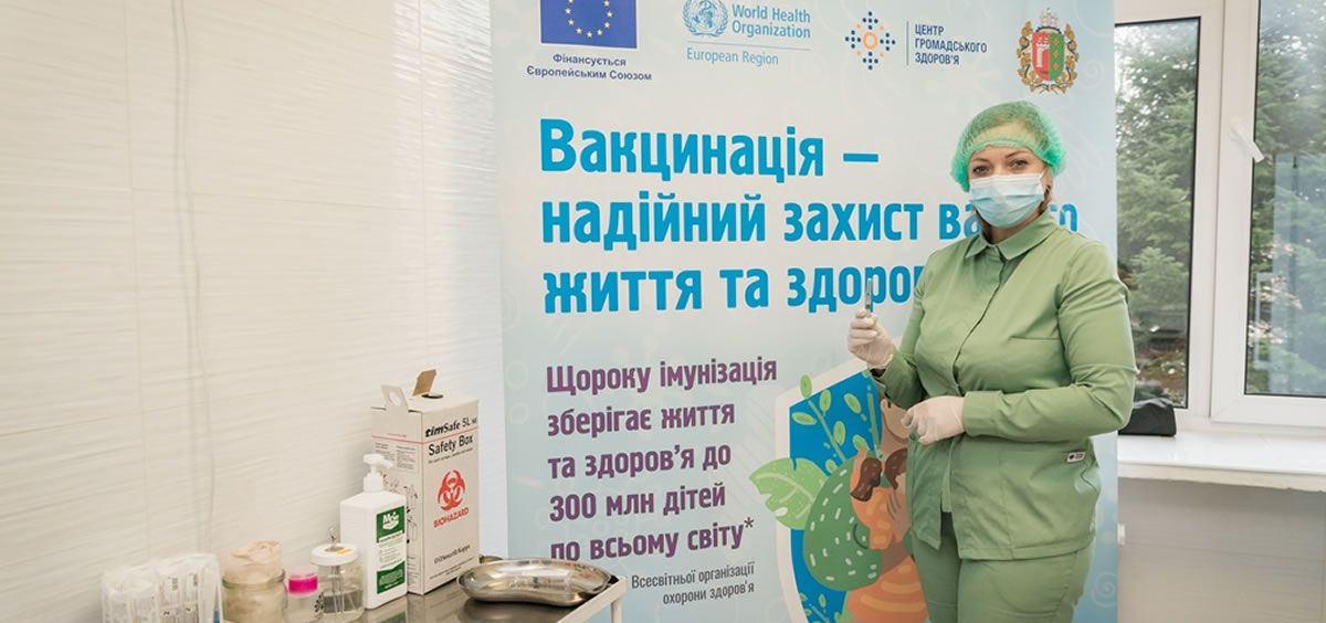 Campaña de vacunación contra la Covid-19 en Ucrania (Foto. WHO Ukraine)