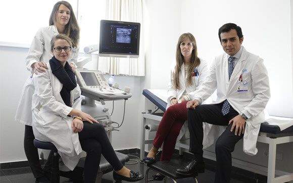 David Fernández Caballero y equipo de Vascular del Hospital Universitario de Torrejón.