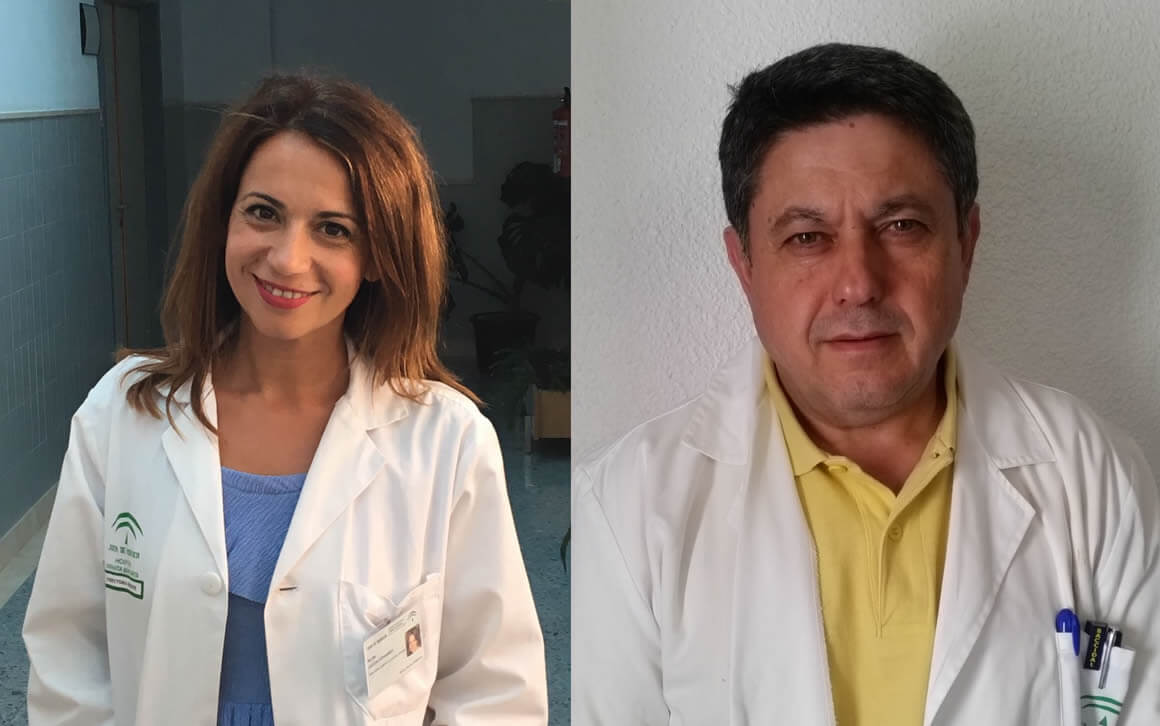 Silvia Calzón Fernández, directora gerente del Área de Gestión Sanitaria Sur de Sevilla, y Nicomedes Rodríguez Rodríguez, nuevo director gerente del Área de Gestión Sanitaria Sur de Córdoba.