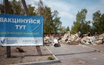 Centro de vacunación contra la Covid-19 destruído por la guerra en la ciudad ucraniana de Україні (Foto. WHO Ukraine)