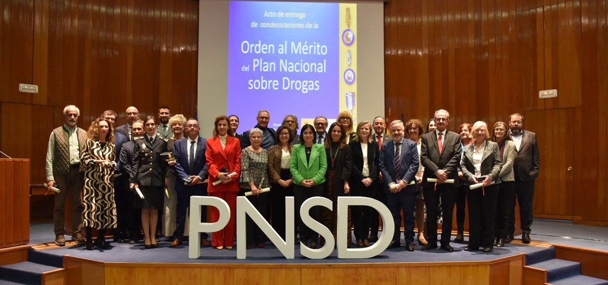 Entrega de las condecoraciones de la Orden al Mérito del Plan nacional sobre Drogas (Foto: Ministerio de Sanidad)