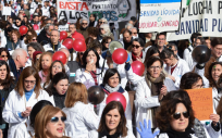 Manifestación de Sanitarios en Madrid. (Foto: EP)