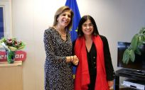 La ministra de Sanidad, Carolina Dariasse ha reunido con la comisaria de Salud y Seguridad Alimentaria, Stella Kyriakides (Foto: Ministerio de Sanidad)