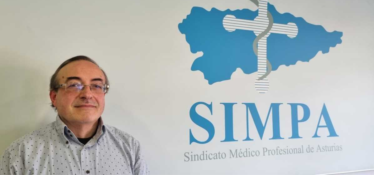 José Antonio Vidal, secretario General del Sindicato Médico Profesional de Asturias (Simpa)