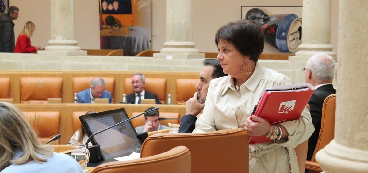 Henar Moreno, Izquierda Unida, en el Parlamento de La Rioja (Foto: Europa Press)