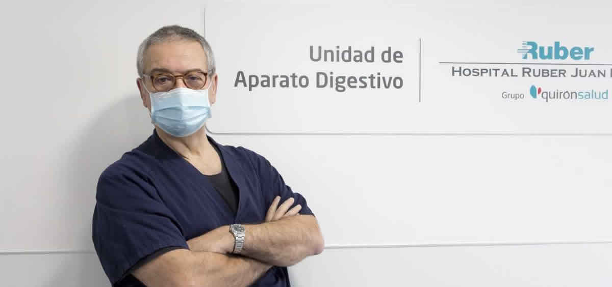 Dr. Sarbelio Rodríguez, Jefe de Servicio  de Medicina del Aparato Digestivo del Hospital  Universitario Ruber Juan Bravo (Foto: Quirónsalud)