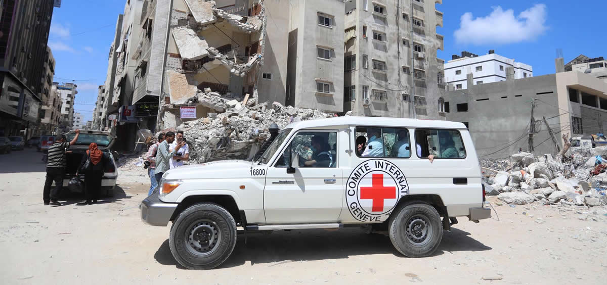 Vehículo del CICR en la Franja de Gaza (Foto: Europa Press)
