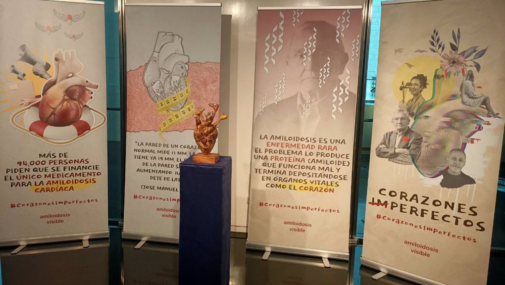 'Corazones imperfectos', la exposición sobre amiloidosis