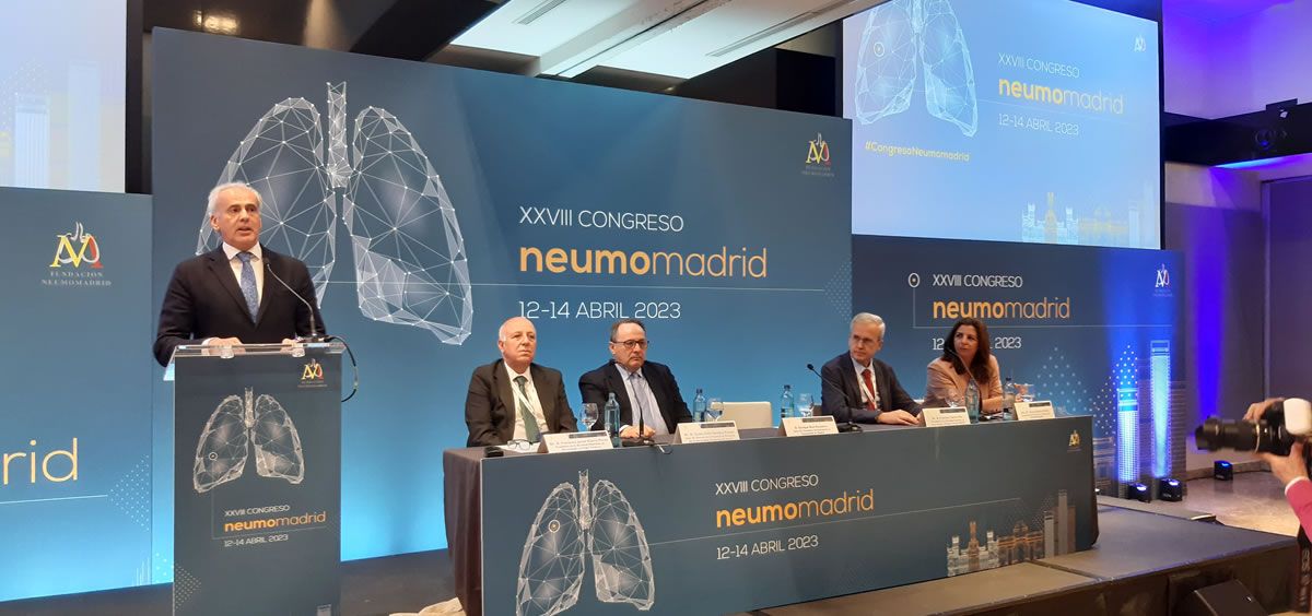 El Consejero de Sanidad de la Comunidad de Madrid, Enrique Ruiz Escudero, ha inaugurado el XXVIII Congreso Neumomadrid (Foto. Comunidad de Madrid)