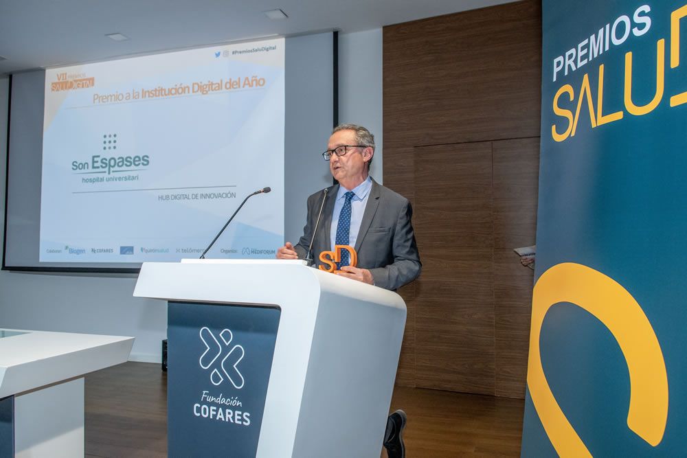 Josep Manuel Pomar, gerente de Son Espases recibió el premio a Institución Digital del Año