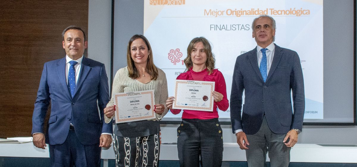 Finalistas en 'Mejor Originalidad Tecnológica' en los VII Premios SaluDigital (Foto. Óscar Frutos)