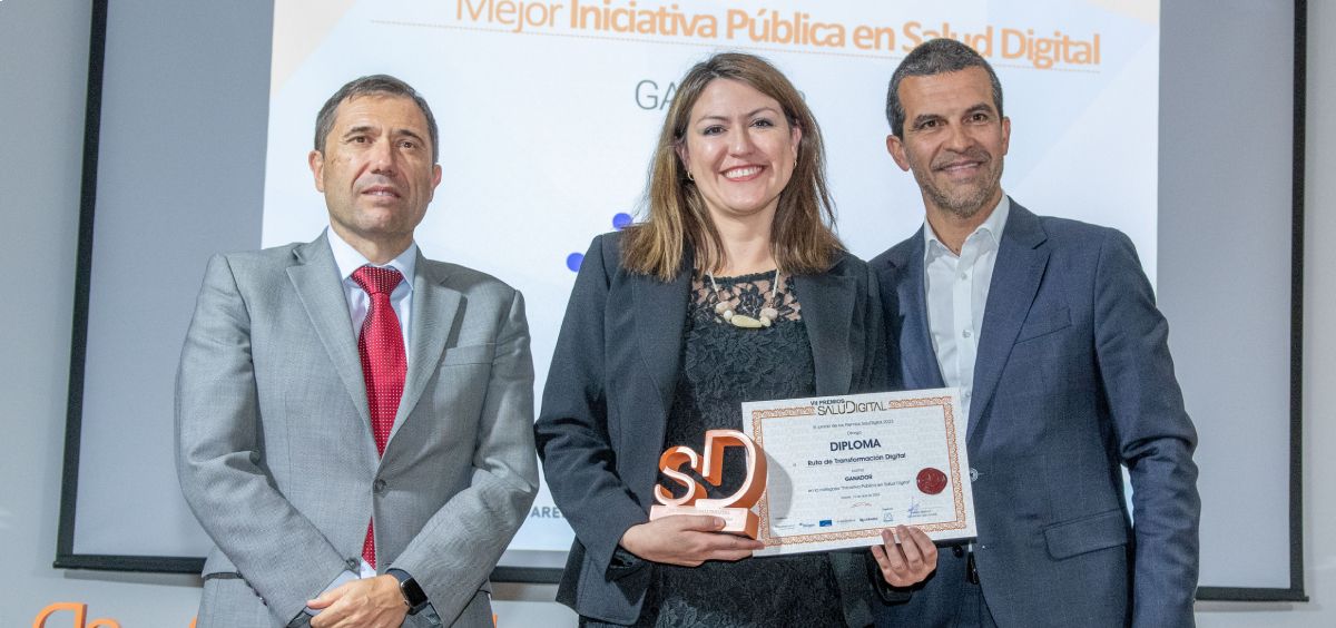 Ganador 'Mejor Iniciativa Publica en los VII Premios SaluDigital (Foto. Óscar Frutos)